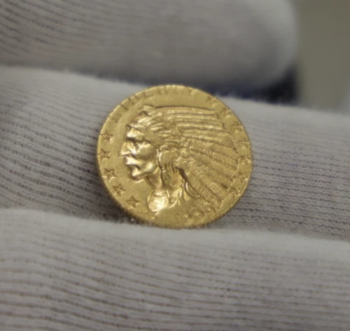 1909 US $5 Indian Gold Piece Half Eagle XF