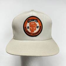 Vtg 1987 MLB San Francisco Giants American League West Division Champions Hat OS
