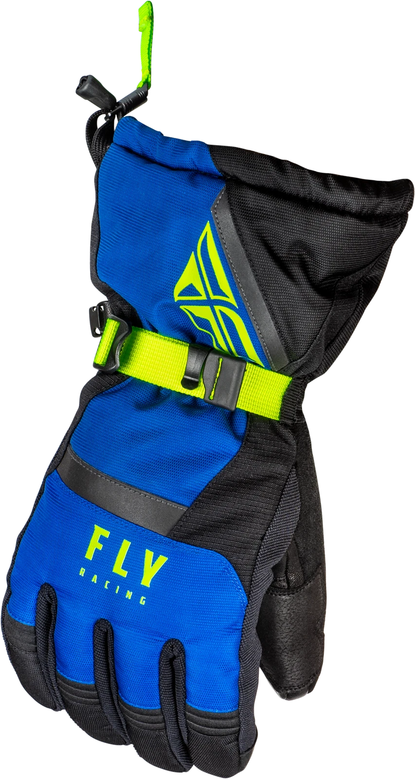 Fly Racing Cascade Gloves Black/Blue/Hi-Vis Md Gloves