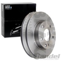 2X Eurobrake Bremsscheiben 260Mm Voll Vorne Passend FÜR MERCEDES-BENZ A-KLASSE