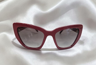 Prada Catwalk Damen Designer Sonnenbrille SPR 08V ACB   OA7 ROT   BOX , Tuch RAR
