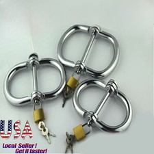 Metal Anal Plug Hook Handcuffs Shackle Bondage set Handcuffs Collar Rope Sex Toy