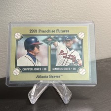 2001 FLEER PLATINUM EDITION FOIL BASE PARALLEL #477 CHIPPER JONES BRAVE SP #/201