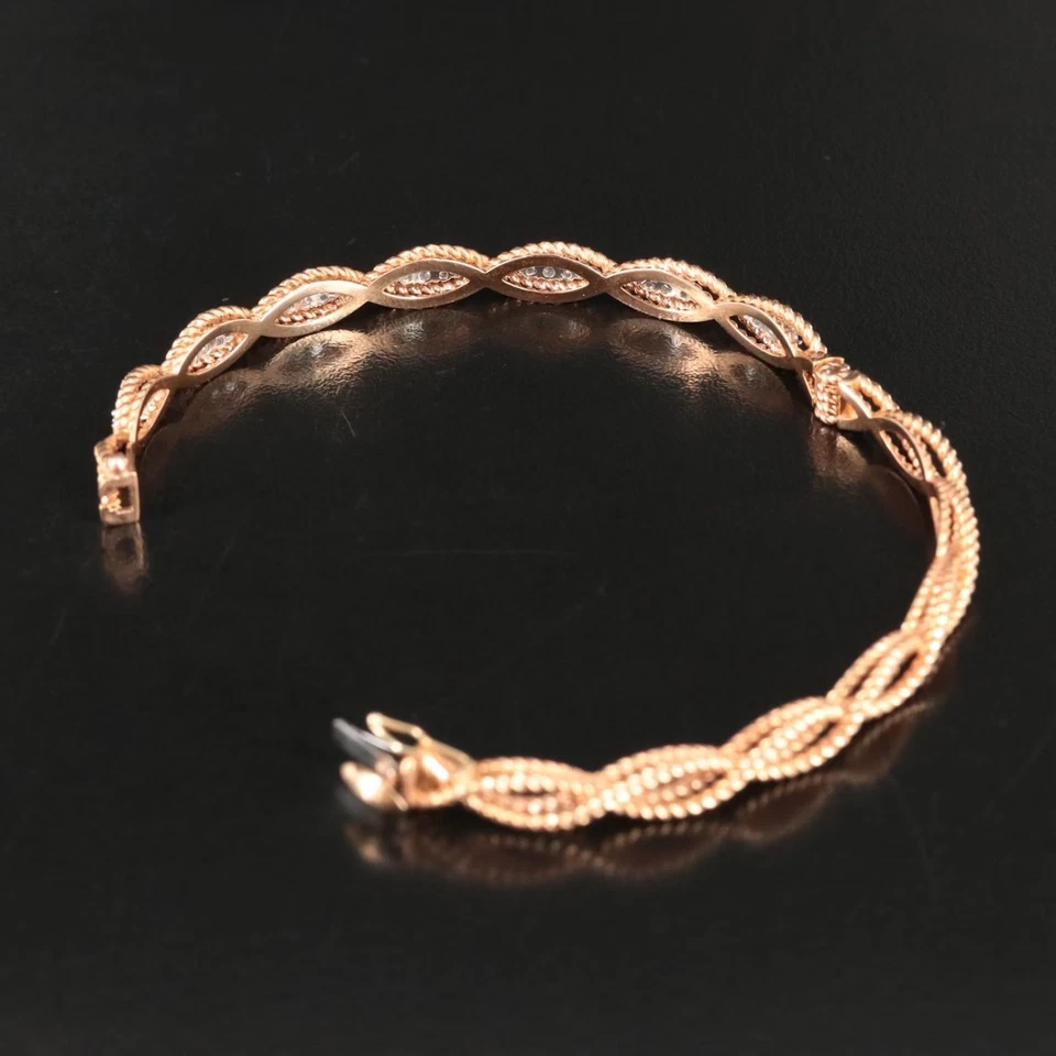 Roberto монета 18KT розовое золото 0,62 CTW бриллиант браслет Barocco коллекции - Изображение 3 из 4