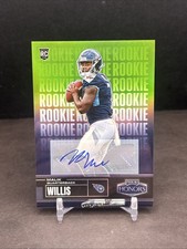 2022 Panini Honors Malik Willis RC #64 Rookie AUTO Green SP 21/35 Titans KR3