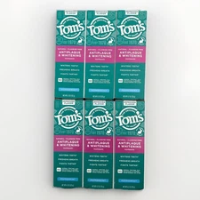 Tom's of Maine Antiplaque and Whitening Toothpaste-4.7 Ounce Pack of 6