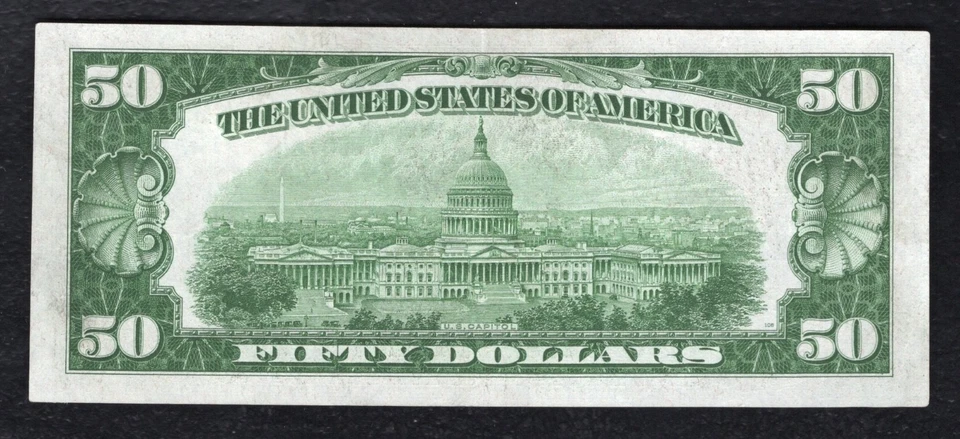 FR. 2102-B 1934 $50 FRN FEDERAL RESERVE NOTE NEW YORK, NY CHOICE UNCIRCULATED - Image 2 of 2