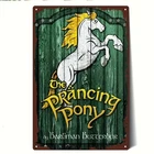 Vintage Tin Metal Signs Home Décor 8x12 The Prancing Pony" by Barliman Butterbur