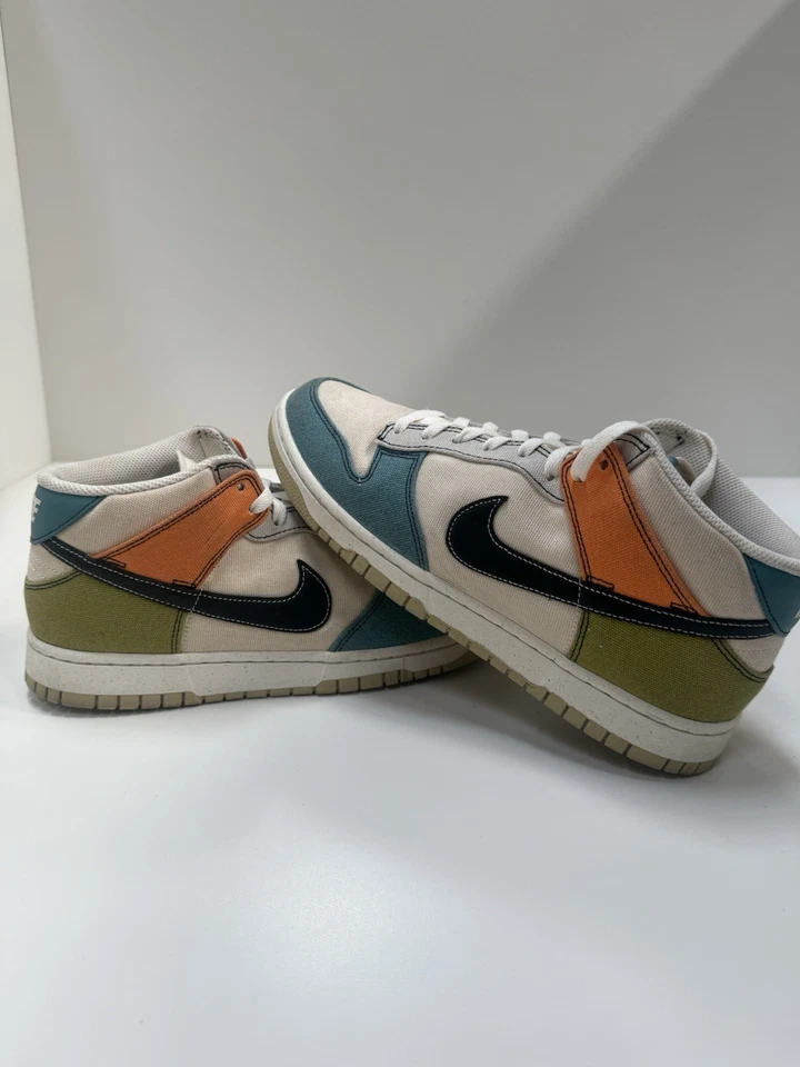 Size 10 - Nike Dunk Mid Pale Ivory Multi-Color - Image 4 of 4