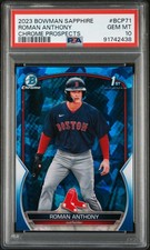 2023 Bowman Sapphire Edition Chrome Prospects #BCP71 Roman Anthony PSA 10