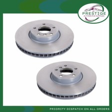 Image of Febi Front Axle Brake Discs Pair (26653 Right + 26649 Left)