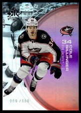 2021-22 UPPER DECK TRIPLE DIMENSIONS REFLECTIONS RUBY COLE SILLIMGER COLUMBUS