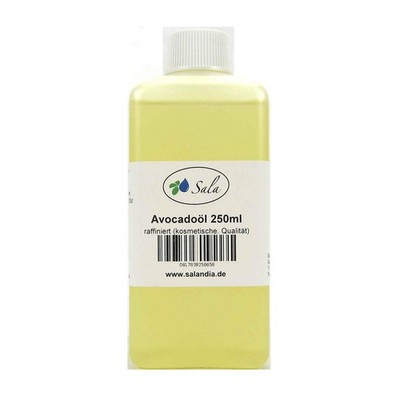 Sala Avocadoöl Avocado Öl raffiniert kosmetische Qualität 250 ml HDPE Flasche