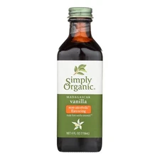 Simply Organic Organic Vanilla Flavoring Non Alcoholic 4 Ounce Madagascar Beans