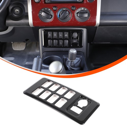 Cubierta de moldura de panel de botón de puerto negro brillante ABS para Toyota FJ Cruiser 2007-2014 - Imagen 3 de 21