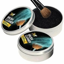 Dry Makeup Brush Cleaner - Removes Eye Shadow and Blush Color Residue - 2 Pack