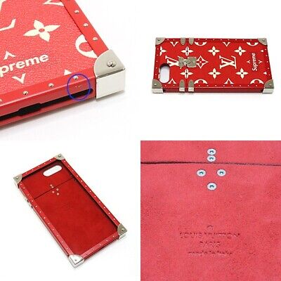 red lv phone case