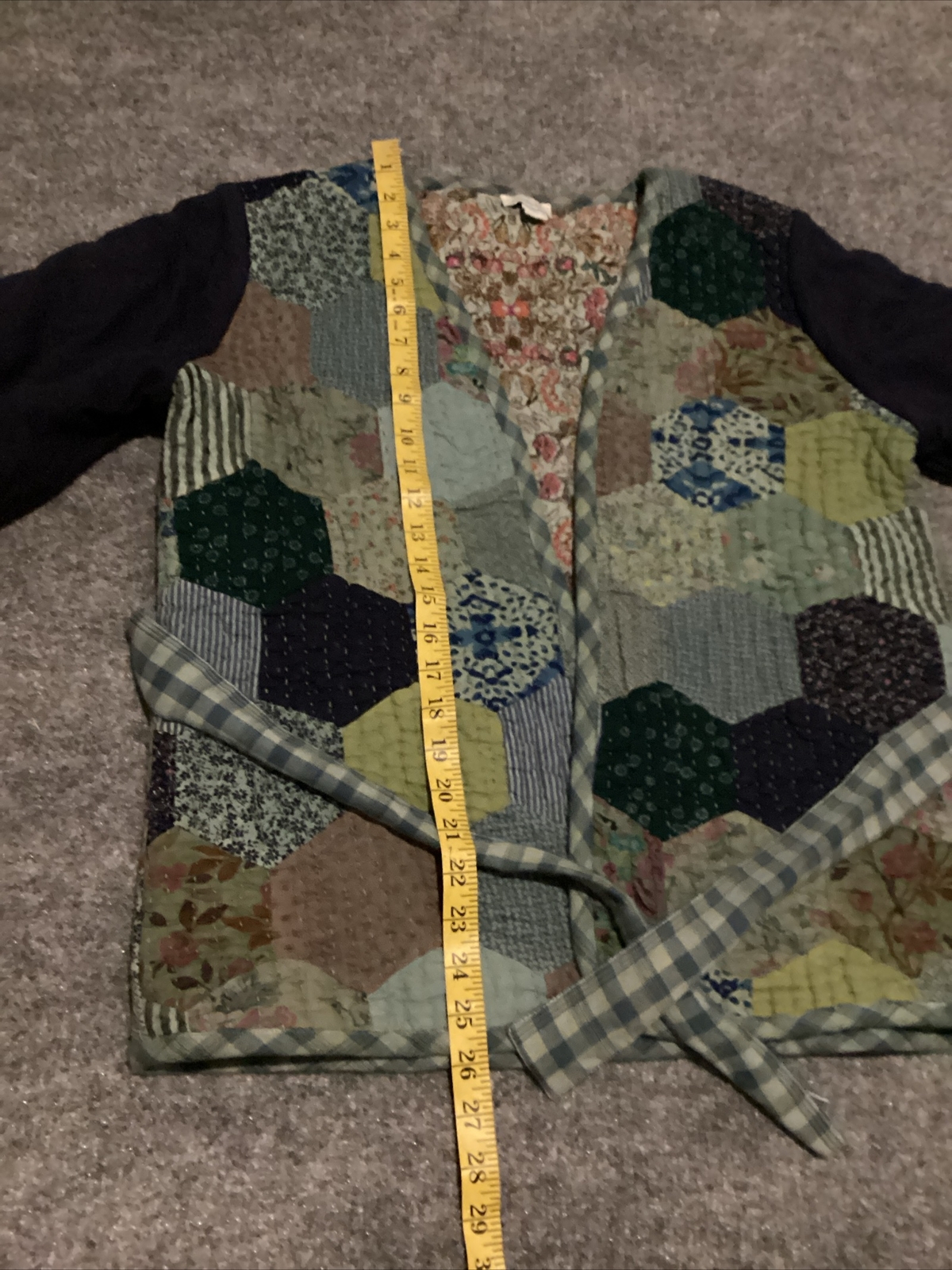 Sundance Jacket Womens Small Patchwork Quilted Co… - image 6