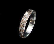 4MM ROSE GOLD PLATED SILVER 925 HAWAIIAN PLUM...