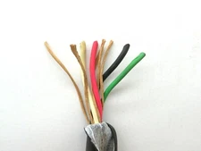 (15ft) 18/4C SJOOW Stranded Black Extension Cable Wire 300V #18Gauge 4-Conductor