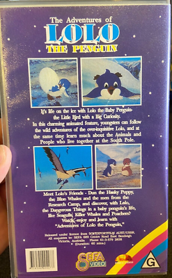 The Adventures Of Lolo The Penguin VHS VIDEO TAPE (kids cartoon