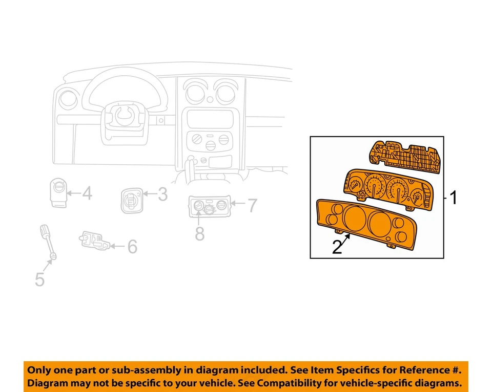 Medidor de velocímetro usado para: Jeep Liberty Cluster 2004 MPH grado A Foto 3 de 4
