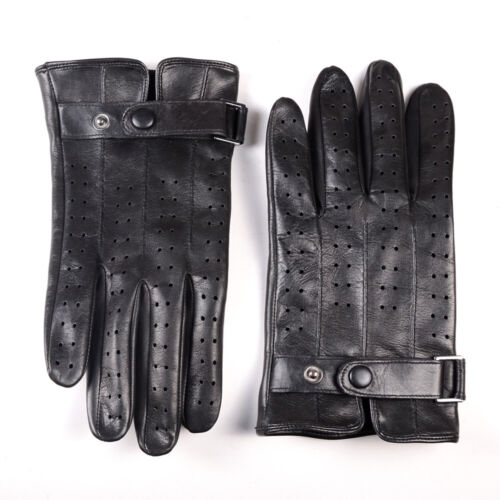 Real Leather Driving Riding Full-finger Military GYM Sports Gloves Unlined Men's - Picture 1 of 12