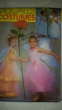 McCall's 3365 Childs' Flower Fairy Costume Patterns sizes 3-8 2001