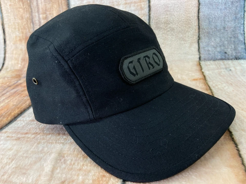 GIRO 5 Panel Cycling Gear Bicycle Bike Hat Cap Adjustable Universal Fit Black - Image 3 of 4