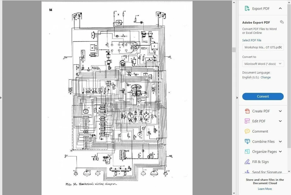 FACTORY WORKSHOP SERVICE REPAIR MANUAL FERRARI 246 DINO (GT, GTS) +WIRING - Image 4 of 4