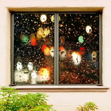 3D Water Droplets A39 Window Film Print Sticker Cling Stained Glass UV Zoe