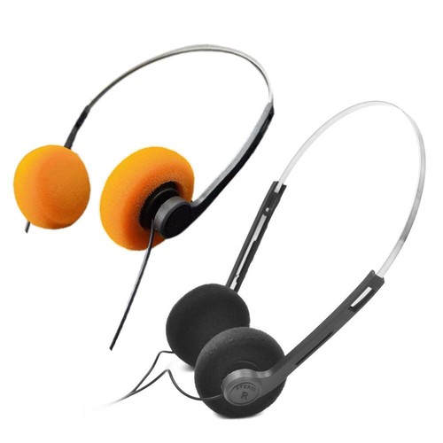 3.5mm Portable Wired Headphones Over-Ear Stereo Headset Noise Reduction Earphone