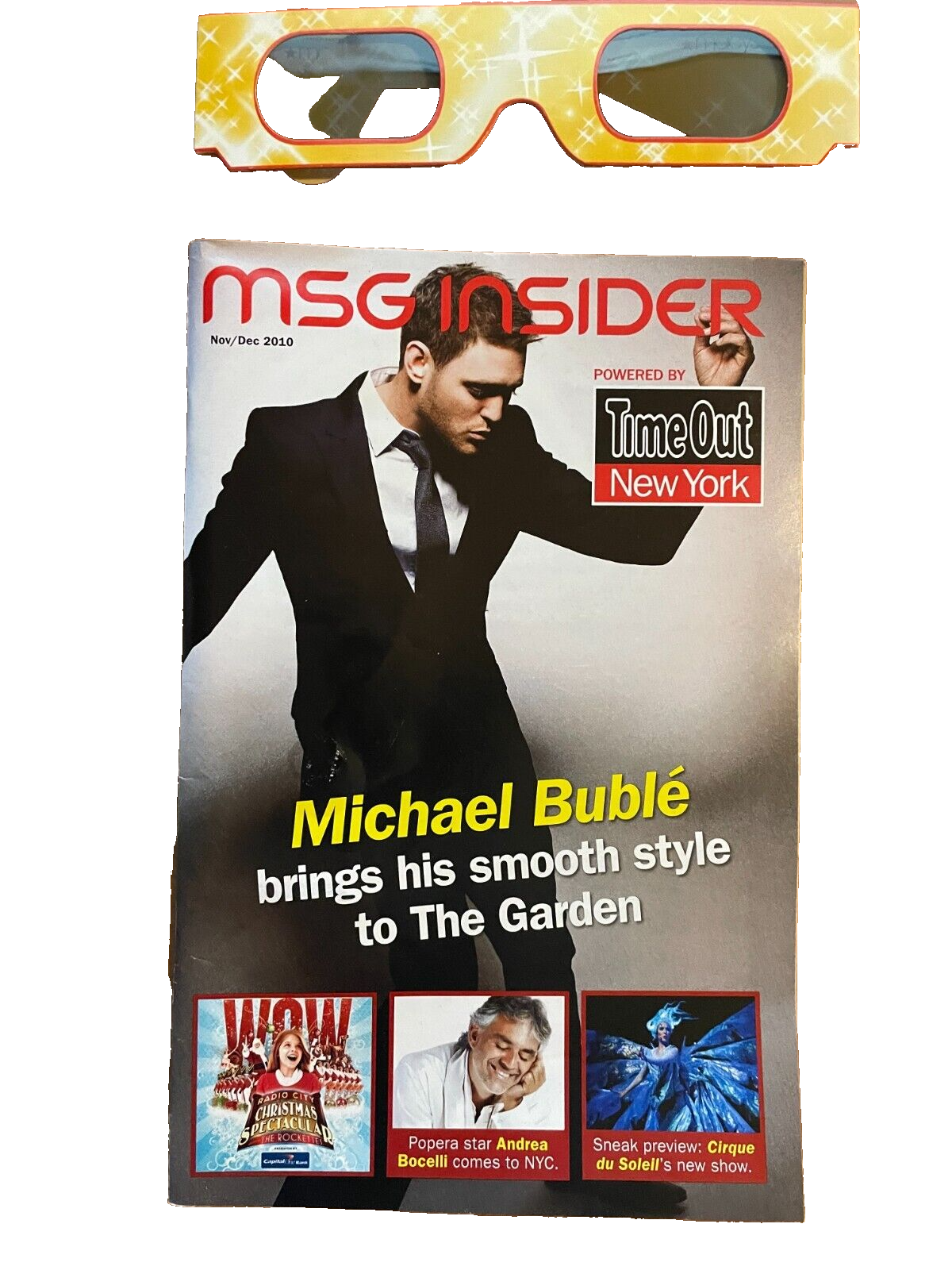 Michael Buble Insider Program MSG 2010 Magazine Madison Square Gardens New York