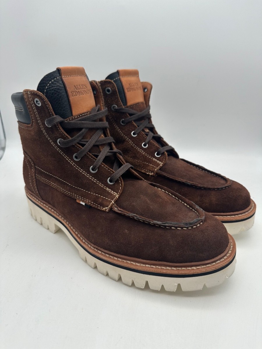 BRAND NEW Allen Edmonds Silverlake Brown Suede Lace-Up Boot Size