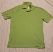 NWT Men's Saddlebred Short Sleeve Light Green Polo Shirt Size Large