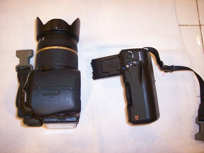 SONY a350 Digital Camera DSLR-A350 + SONY VG-B30AM VERTICAL