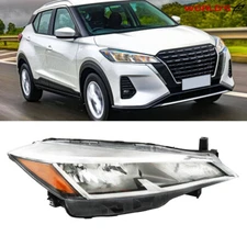 For 2021-2023 Nissan Kicks S/SV Headlight Headlamp Halogen Chrome Right Side RH