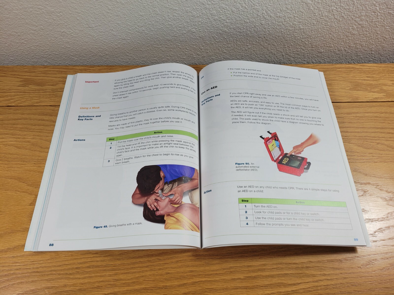 Heartsaver First Aid CPR AED Student Workbook (2011, American Heart