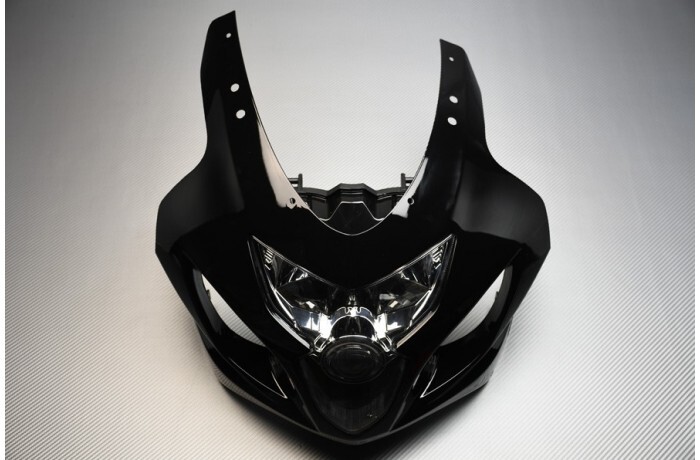 Carénage frontal noir avec optique de phare pour Suzuki GSXR 750 2004 2005