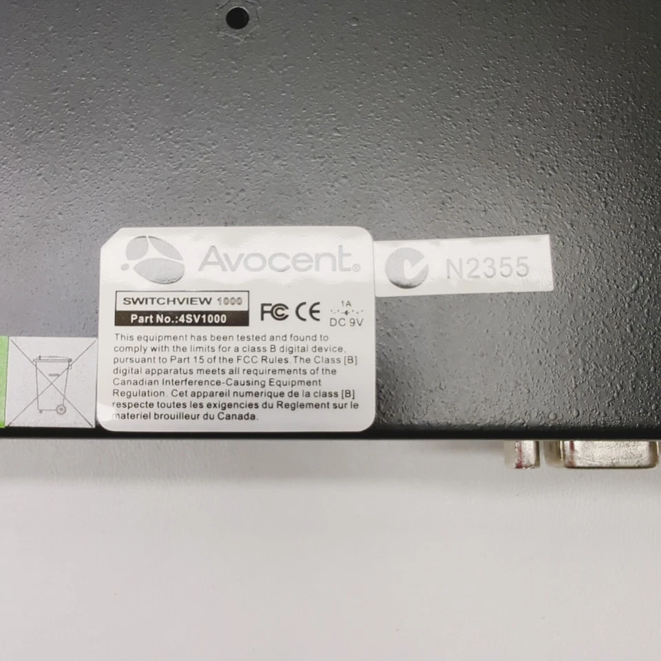Avocent SwitchView 1000 4SV1000 KVM Switch No Psu - Image 2 of 4