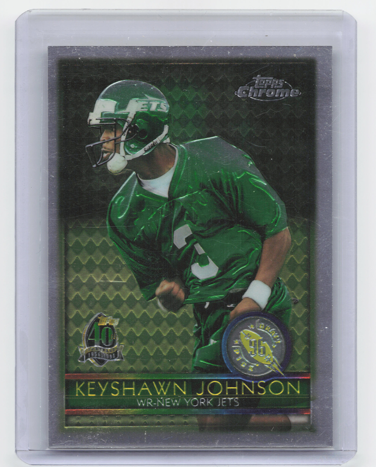 1996 Topps Chrome #159 Keyshawn Johnson RC Rookie
