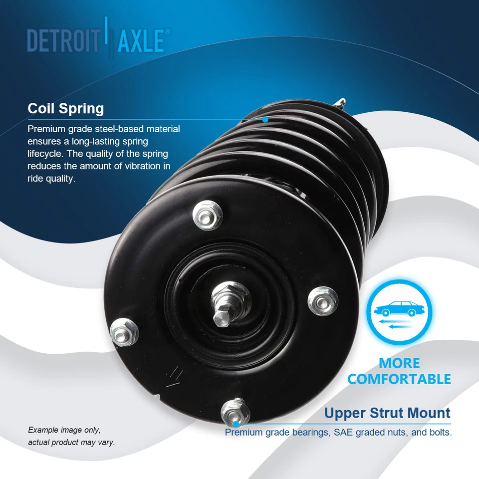 Pair Front Struts w/ Coil Spring for 2011 - 2014 Ford Edge Lincoln MKX 3.5L 3.7L - Image 3 of 4