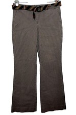 Tommy Hilfiger Pants Size 8 Brown Blue Pattern Women's Inseam 31"