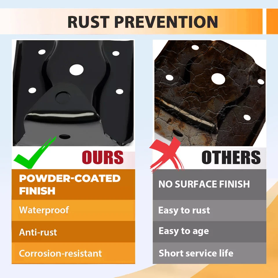 Par traseiro folha mola cabide manilha suporte kit para Chevy Silverado GMC Sierra - Imagem 2 de 4