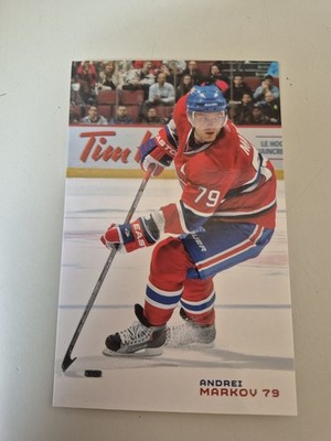 2010-11 Montreal Canadiens Andrei Markov Oversize Jumbo Team Card Habs