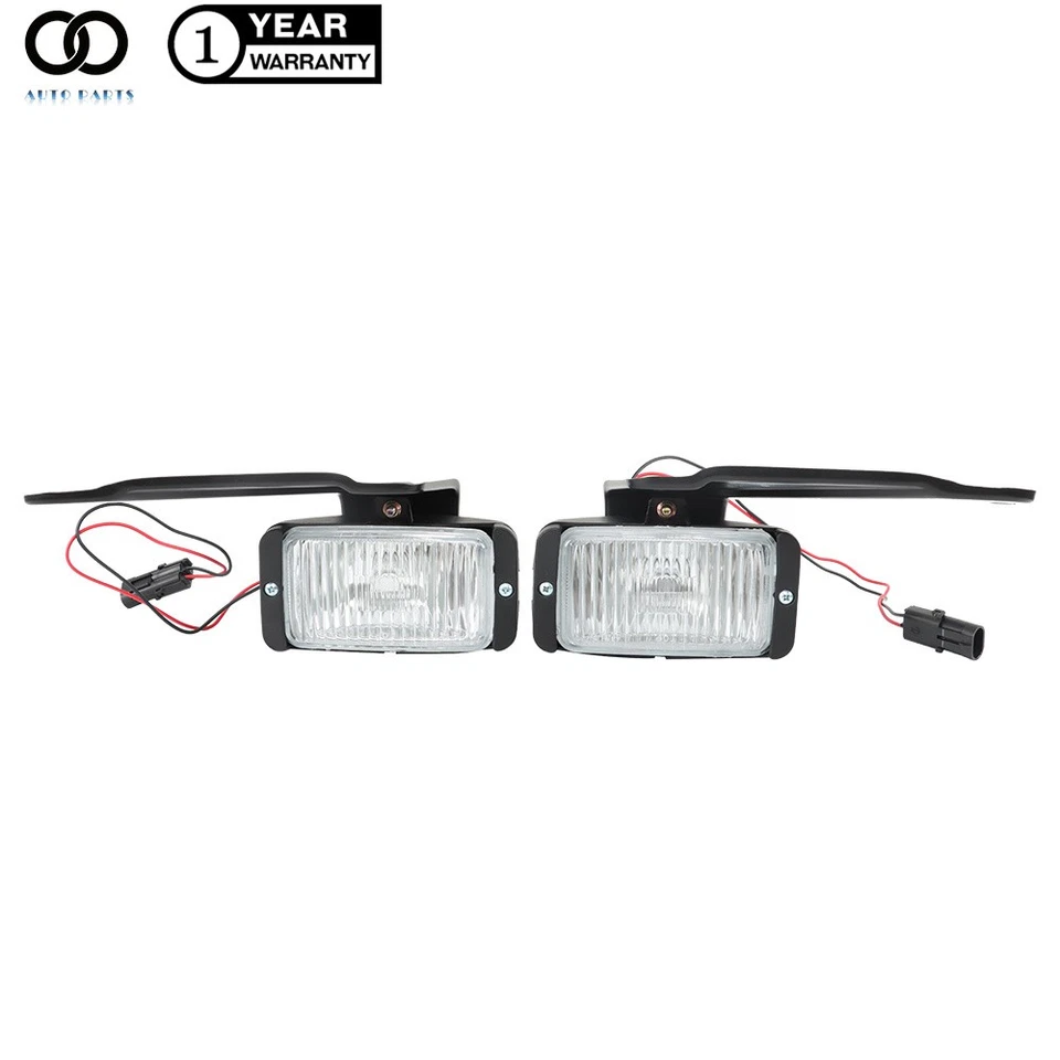 Front Fog Light Lamps Right&Left Side For 1988-2000 Chevy GMC C/K 1500 2500 3500 - Image 2 of 4
