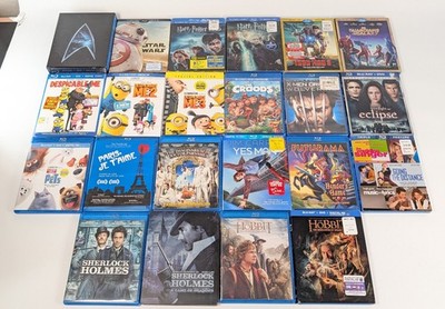 Blue-Ray Lot of 26 Movies & Shows: Marvel, Star Wars, Star Trek, Harry Potter +