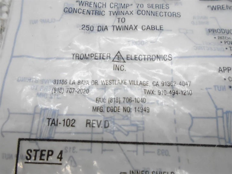 TROMPETER ELECTRONICS BJ79-9 CONNECTOR - Image 3 of 4