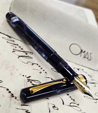 Stylo plume celluloïd Omas Paragon Royal Blue édition limitée "REVELATIONS"
