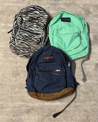 3 JanSport Backpacks (lot of 3 backpacks) As Is